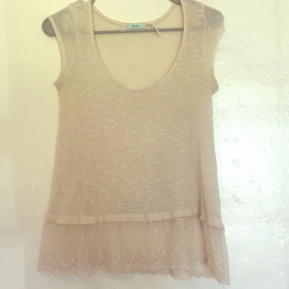 Kimchi Blue sheer knit shirt